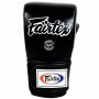 Fairtex TGT7 Снарядные Перчатки Тайский Бокс Закрытый Большой Палец Черные